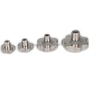 Kenop Bintang Baja Tahan Karat M8 M10 M12 M18 dengan Ulir Betina, Kenop Pengunci Lubang Tembus Bentuk Bintang, Kenop Pegangan Lubang Manhole - Product Image 5