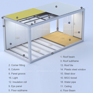 Maisons conteneurs préfabriquées modulaires, maisons conteneurs préfabriquées, bâtiments de conception, maisons conteneurs à <span class=keywords><strong>prix</strong></span> de vente - Product Image 6