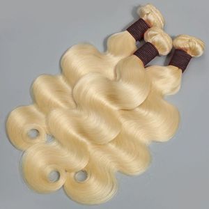 Extensions de cheveux brésiliens vierges Remy blonds 613 prêts à être expédiés, 28-30 pouces, tissage lisse 613, mèches de cheveux humains - Product Image 6