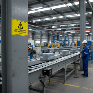 Señal de Limpieza en Funcionamiento para Cintas Transportadoras y Rodillos: Accesorio Esencial para un Mantenimiento Eficiente - Product Image 3