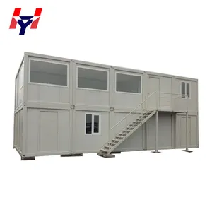 Fertighaus 20 'Flat Packing House Container Winziges Haus Container Tragbare Kabine Container Camping House