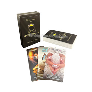 Cartes <span class=keywords><strong>Oracle</strong></span> d'Affirmation pour la Famille, Personnalisables avec Logo, Bords Dorés, Écologiques, sur Papier, Thème Déesse - Product Image 5