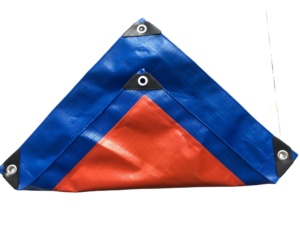 Nhà máy sản xuất trực tiếp cung cấp PE Tarpaulin PE vải màu xanh đậm và màu cam Tấm bạt PE - Product Image 2