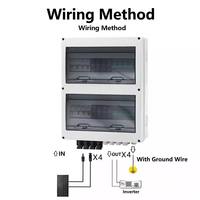 Boîtier de Combinaison Solaire DC IP66 Étanche 4 Chaînes 600V avec Protection Contre les Surtensions et Fusibles DC pour Système Photovoltaïque