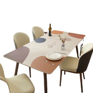 Tapis de bureau double face en cuir PVC Grand tapis de bureau en cuir imperméable pour ordinateur portable Tapis d'écriture - Product Image 1