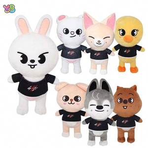 Peluche Ours Brodé de 20cm, Vêtements au Design Unique pour Enfant, Couette de Remplissage en Coton PP, Cadeau pour Enfant - Product Image 1