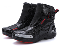 Bottes de moto mi-hautes pour motards, chaussures de moto professionnelles tout-terrain, imperméables et anti-collision pour la sécurité des pieds