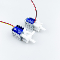Válvula Solenoide de Plástico de Ingeniería Micro de 2P3W DC6V 12V 24V con Bomba de Diafragma de 2 Posiciones y 3 Vías Normalmente Abierta de Baja Presión