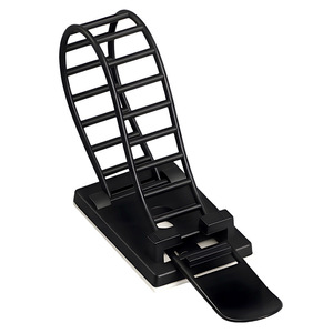 คลิปหนีบสายเคเบิลแบบมีกาวในตัว ปรับได้ ฐานยึดสำหรับจัดการสายไฟภายในอาคาร 100 ชิ้น - Product Image 5