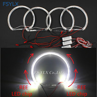 CAR-REFINE gros Angel Eye circulaire voiture lumières phares 4*131mm anneau lumières accessoires de voiture pour Bmw