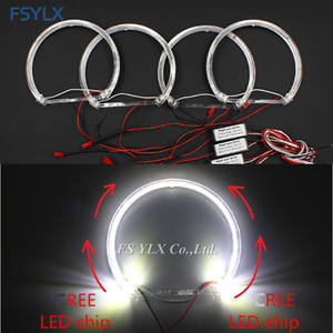 CAR-REFINE gros Angel Eye circulaire voiture lumières phares 4*131mm anneau lumières accessoires de voiture pour <span class=keywords><strong>Bmw</strong></span> - Product Image 5