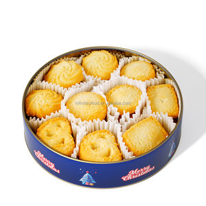 Galletas redondas de estaño de Navidad y fabricantes de galletas galleta danesa real Premium - Product Image 3