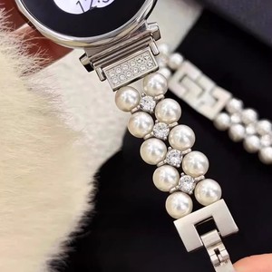 Bracelet de montre à double rangée de perles pour femmes, compatible avec Huawei Watch GT5 Pro GT3 <span class=keywords><strong>Honor</strong></span> 4 Pro <span class=keywords><strong>GS3</strong></span>, bracelet de remplacement - Product Image 1