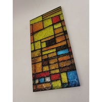Tiffany-Stil Buntglas-Panel Dekorative Farbige Mosaik-Glasplatte für Restaurant Café Hotel Lobby Wanddekoration