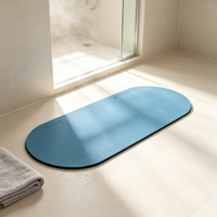 Tapis de yoga en caoutchouc naturel antidérapant pour Pilates, forme ovale, épaisseur 3 mm, pour femmes, logo personnalisé, vente en gros, usine OEM