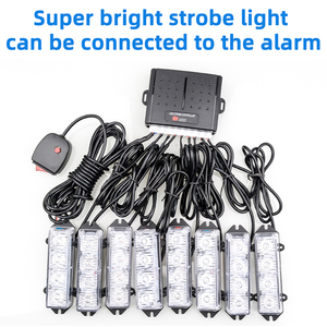 Luz estroboscópica delantera de coche, luz de advertencia de carretera, decoración, super brillante, led rojo, azul, blanco, amarillo, 12V - Product Image 6