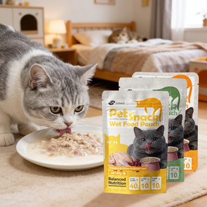 Snacks Frescos de Carne para Perros y Gatos, Sin Granos, Delicados, Altos en Proteínas, con Arándanos, Pollo y Semillas de Plátano, en Bolsa - Product Image 1