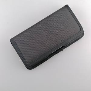 पुरुषों का सार्वभौमिक क्षैतिज कैनवास नायलॉन बेल्ट होल्स्टर क्लिप कमर बैग कवर बेल्ट क्लिप मोबाइल फोन केस - Product Image 2