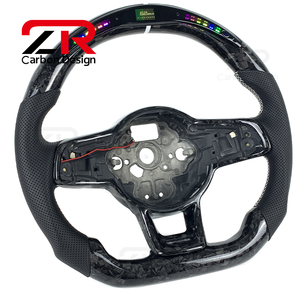 Volante de Fibra de Carbono Forjado con Pantalla LED para Volkswagen MK7 Golf 7 GTI MK6 GTD <span class=keywords><strong>R</strong></span> Gts <span class=keywords><strong>R</strong></span>-<span class=keywords><strong>Line</strong></span> <span class=keywords><strong>Tiguan</strong></span> Scirocco Passat Polo - Product Image 5