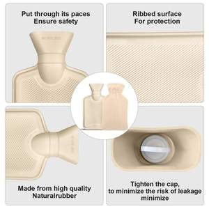 Fabricant de bouillotte en gros avec ceinture, bouillotte de 1l avec couvercle en polaire - Product Image 5