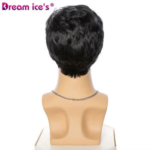 Xuchang fabbrica <span class=keywords><strong>parrucca</strong></span> grossista pollici nero sintetico capelli corti <span class=keywords><strong>parrucca</strong></span> uomini naturali parrucche per la vendita - Product Image 2