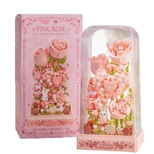 Kit de construction OEM Rose Éternelle - Kit d'artisanat thérapeutique pour adultes, cadeau d'anniversaire très esthétique pour femmes, blocs de décoration intérieure en gros - Product Image 2