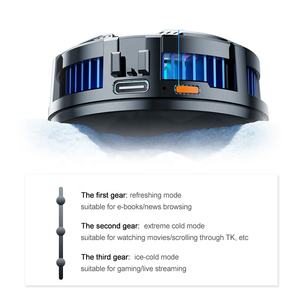 SMONAMA X10 สีแดง RGB จอแสดงผลดิจิตอล พัดลมระบาย<span class=keywords><strong>ความ</strong></span>ร้อนแบบเซมิคอนดักเตอร์ ที่ยึดโทรศัพท์มือถือแบบแม่เหล็ก ช่องเสียบ Type-C รองรับขนาด 4.7-7.5 นิ้ว - Product Image 3