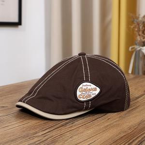 Симпатичная Ретро бейсболка для мужчин и женщин спортивная дышащая тканевая Солнцезащитная шляпа для весенне-летнего комфортного покрытия лица - Product Image 1