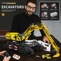 Mould King 17018 MOC Coche Excavadora Todoterreno RC, Vehículo de Ingeniería, Ladrillos MOC, Juguetes para Niños, Sets de Bloques de Construcción