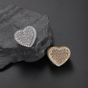 Anillo de Corazón de Circonio Completo, Anillo de Amor para Mujer, Accesorios Populares - Product Image 3