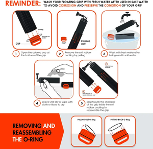 Caméra de sport étanche et flottante, poignée pour <span class=keywords><strong>GoPro</strong></span> <span class=keywords><strong>Hero</strong></span> 10 9 8 7 6 5 4 3 + 2 1 <span class=keywords><strong>Session</strong></span>, Kit d'accessoires de montage de poignée - Product Image 4