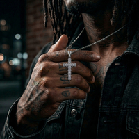 Nouveau Collier Pendentif Croix Hip Hop Xinyashang en Acier Inoxydable 316, Bijou Religieux de Prière, Cadeau pour Hommes et Femmes