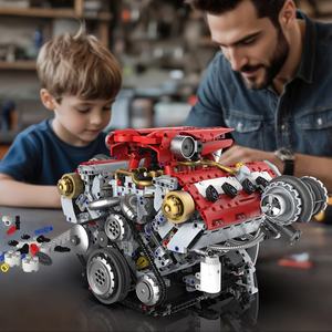 Bloques de Construcción de Motor de 3201 Piezas, Juguete de Modelo para Experimentos Físicos, Control por Aplicación, Pulverización y Luz LED, Kit de Construcción de Ladrillos de Motor - Product Image 3