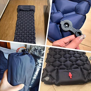 Matelas <span class=keywords><strong>de</strong></span> camping double pliable et portable, ultraléger, durable, en TPU imperméable, avec pompe intégrée, <span class=keywords><strong>coussin</strong></span> d'air, tapis <span class=keywords><strong>de</strong></span> voyage, randonnée - Product Image 5
