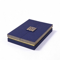 Boîte d'emballage pour Oud Agarwood, personnalisée, à double porte, avec couvercle rabattable et plaque métallique magnétique, boîte cadeau de luxe pour encens