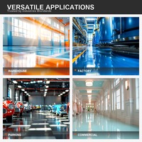 Peinture époxy pour sols, kit écologique, résistant à l'usure, antidérapant, pour garage, usine, atelier, entrepôt, béton