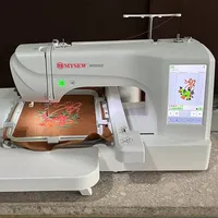 Machine à Coudre et Broderie Computérisée MRS800 Automatique à Grande Vitesse pour Ménage, Mini Chapeau et T-Shirt, Facile à Utiliser, à Vendre