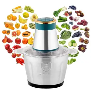 Quality Mincing Electric Food Chopper Fufu Yam, Pounder machine Processor Meat Grinders With Handle/