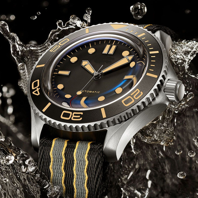 Customized Luxury Sapphire Transparent Diving Automatic Mechanical Watch Men's Business Waterproof Explosion Luminous Watch