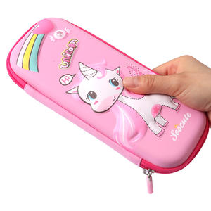 Trousse <span class=keywords><strong>à</strong></span> crayons portable Foska mignonne pour l'école, cadeau promotionnel, porte-stylos en EVA gaufré <span class=keywords><strong>3D</strong></span> grande capacité pour filles - Product Image 3