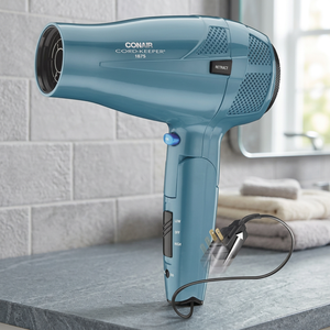 Conair 1875W Travel Hair <b>Dryer</b> Foldable Handle Retractable Cord Ceramic Tourmaline Professional <b>Electric</b> Hair <b>Dryer</b> for Hotel - Product Image 2