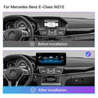 Autoradio Ultra étroit 12.3 "pour Mercedes Classe E W212 Snapdragon 665 Wireless CarPlay Android Auto GPS Navigation Video Player