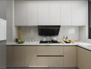 Amerikan tarzı ahşap katı ahşap ev ev kullanımı için mutfak mobilyası kabine mutfak dolapları ve aksesuarları duvar dolabı mutfak