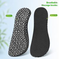 Semelles de sport respirantes pour la course à pied, massage, absorption des chocs, soutien de la voûte plantaire, amorti à haute résilience, semelle en mousse PU pour athlètes