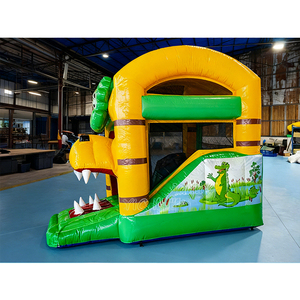 Castillo Inflable Comercial con Tobogán, Diseño de León de la Jungla, Castillo Inflable 3D con Animales para Niños, para Alquiler en Fiestas y Eventos - Product Image 4
