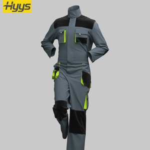 مصنع توريد صناعة ملابس العمل 3D جيوب الرجال العمل المعطف البناء ورش العمل وزرة - Product Image 1