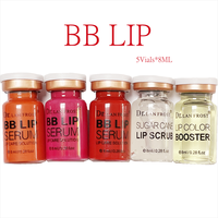 Kit de Démarrage Sérum Lèvres BB K 8ml X 5Pcs, Rouge à Lèvres Semi-Permanent, Maquillage Professionnel Tatouage Lèvres, Cosmétiques Éclaircissants Beauté