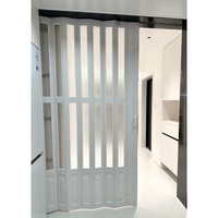 Porte accordéon invisible en PVC moderne pour la maison, design coulissant coupe-vent, cloison pour salon, cuisine, supermarché
