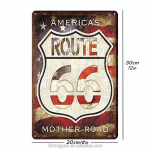 Plaque murale métallique de premier choix, enseigne en étain rétro, impression UV, peinte, vintage, affiche vierge personnalisable pour la décoration - Product Image 1