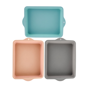Customized Nonstick Heat Resistant Rectangle SIlicon Bake <b>Pan</b> Silicone <b>Pan</b> Flat Tray Silicone <b>Cake</b> Molds Set for Baking - Product Image 2